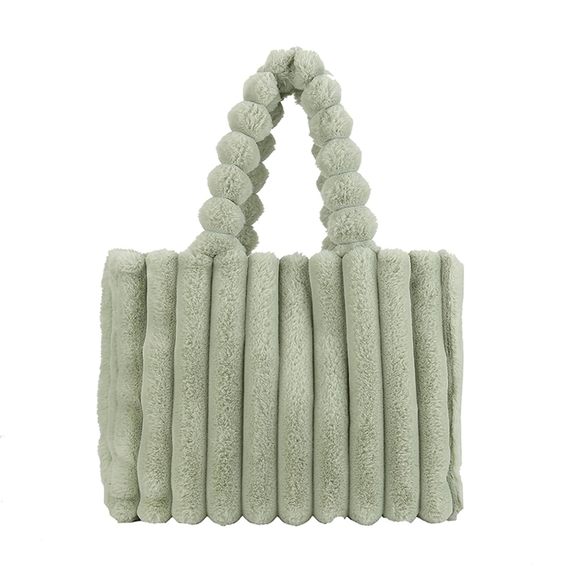 Furry Purse Large Fluffy Tote Bags Winter Faux Fur Bag Fuzzy Purses :v - Picture 1 of 7